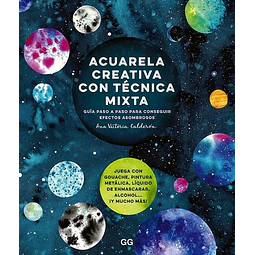 Acuarela creativa con tecnica mixta