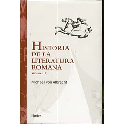 Historia de la literatura romana volumen I