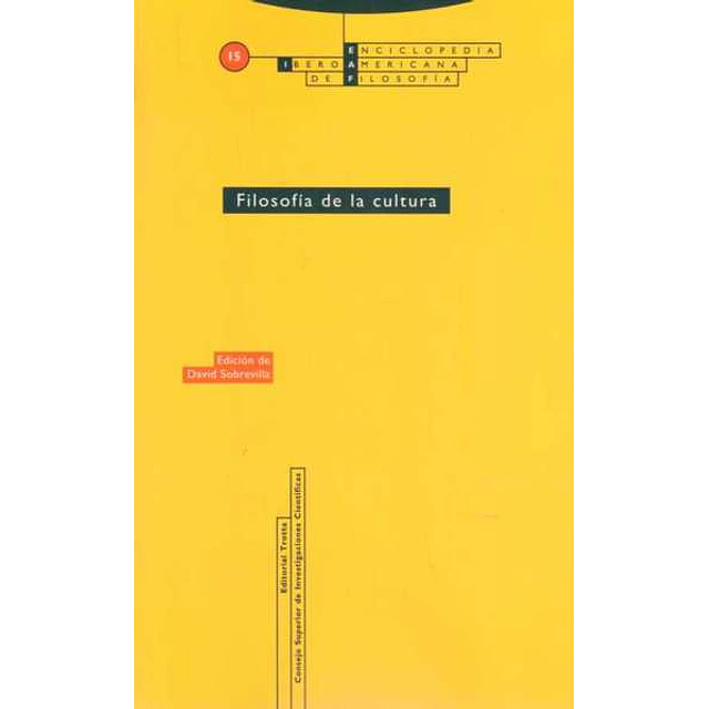 Filosofia de la cultura. Enciclopedia iberoamericana de filosofia 15