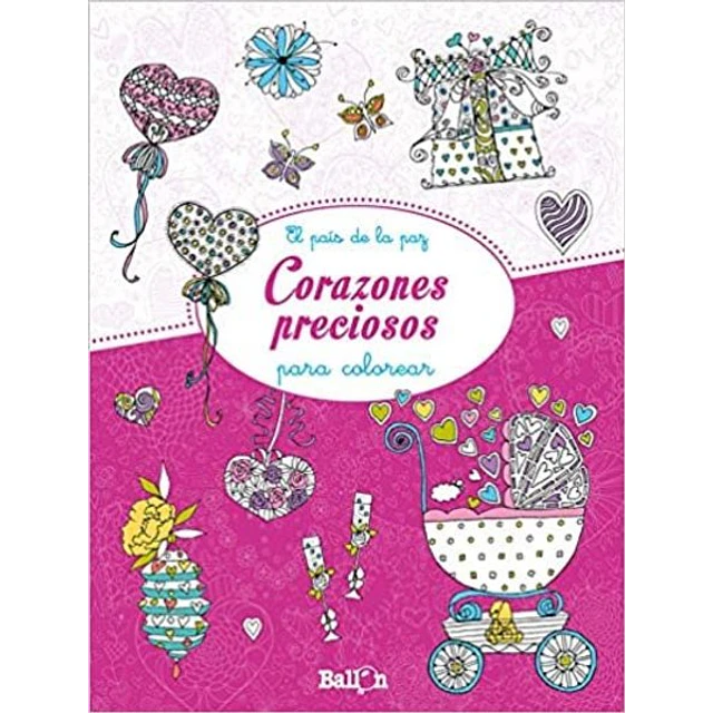 Corazones preciosos para colorear