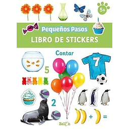 Libro de stickers contar 5+ pequeños pasos