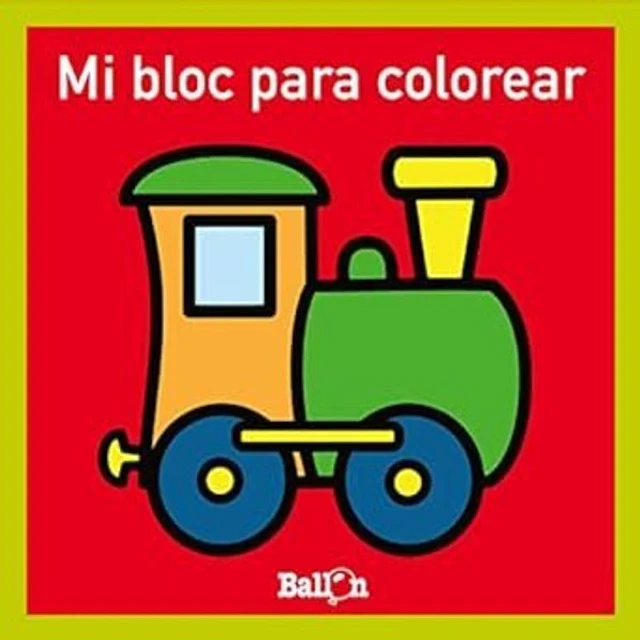 Mi bloc para colorear tren