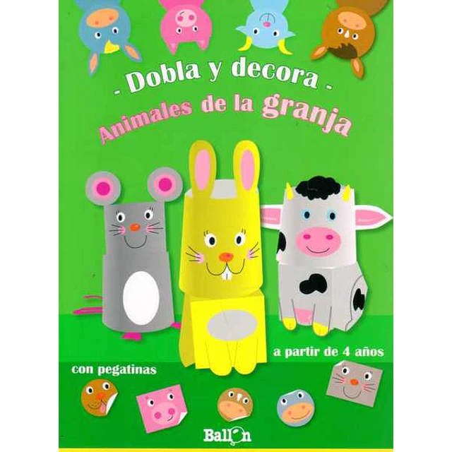 Animales de la granja. Dobla y decora