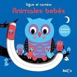 Animales bebes. Sigue el camino
