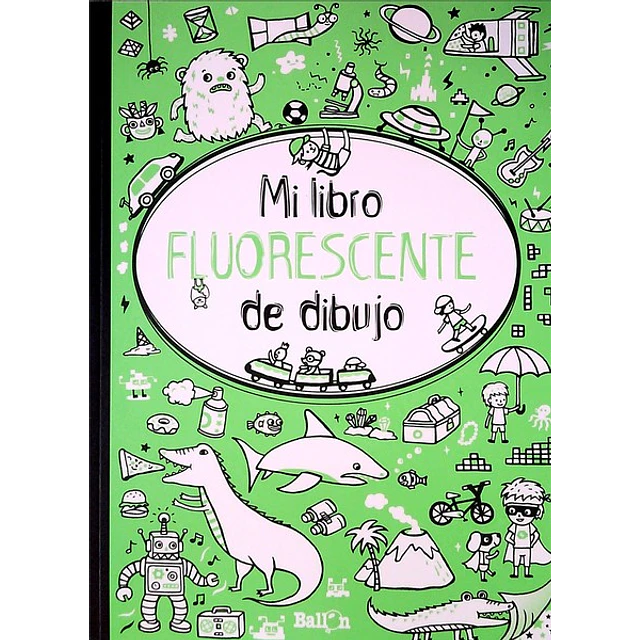 Mi libro fluorescente de dibujo. Verde