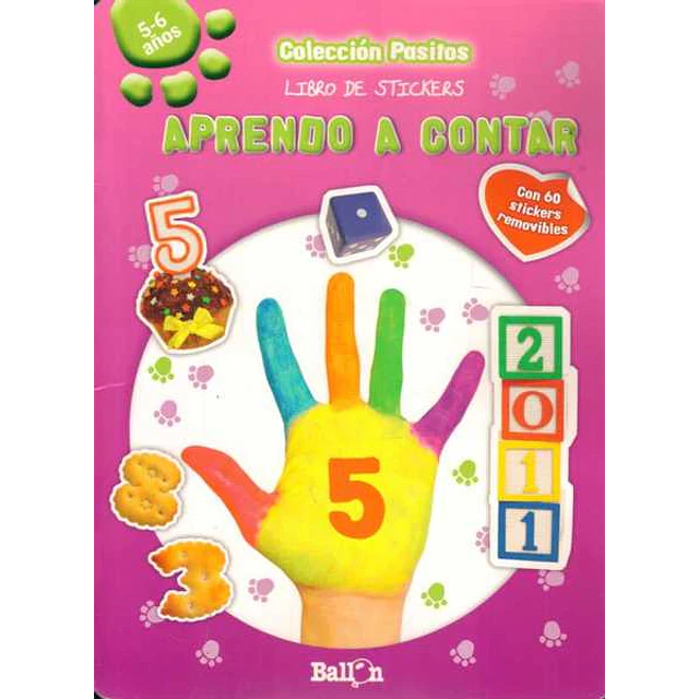 Aprendo a contar. Libro de stickers