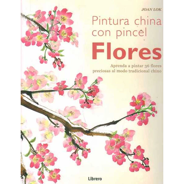 Pintura china con pincel. Flores