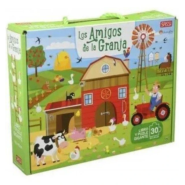 Los amigos de la granja. Libro y puzle gigante