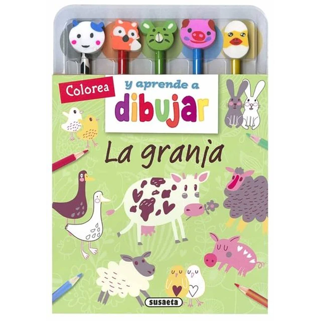 Colorea y aprende a dibujar. La granja