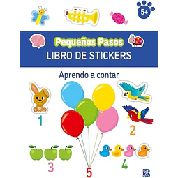 Aprendo a contar. Libro de stickers pequeños pasos