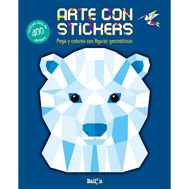 Arte con stickers. Oso polar