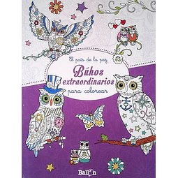 Buhos extraordinarios para colorear