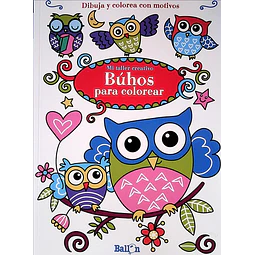 Buhos para colorear