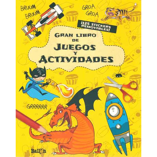 Gran libro de juegos y actividades amarillo