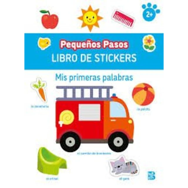 Mis primeras palabras. Libro de stickers pequeños pasos