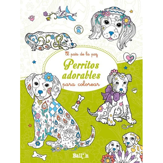 Perritos adorables para colorear