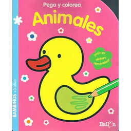 Animales. Pega y colorea