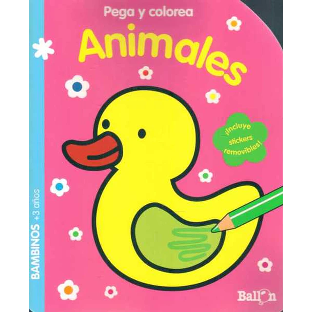 Animales. Pega y colorea