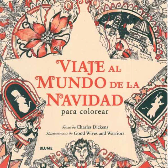 Viaje al mundo de la navidad para colorear