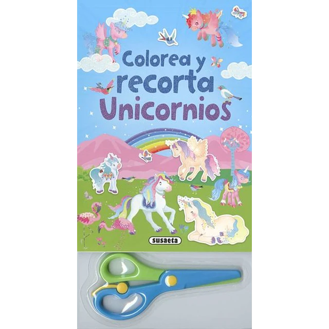 Unicornios 2. Colorea y recorta