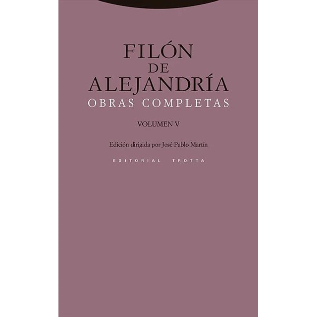 Obras completas I. Filon de alejandria