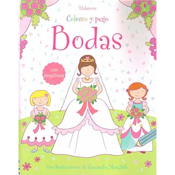 Bodas. Coloreo y pego