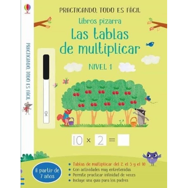 Las tablas de multiplicar nivel 1. Libros pizarra