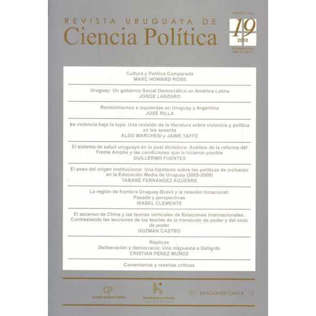 Revista uruguaya 14 de ciencia politica n. 14 2004