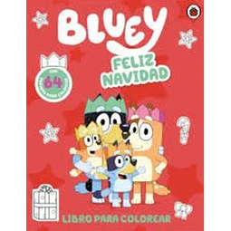 Bluey. Feliz navidad para colorear