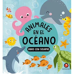 Animales en el oceano. Libro con solapas