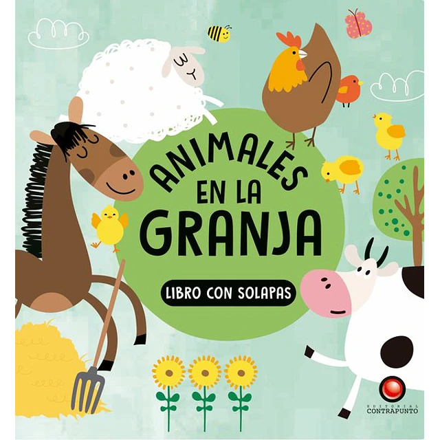 Animales en la granja. Libro con solapas