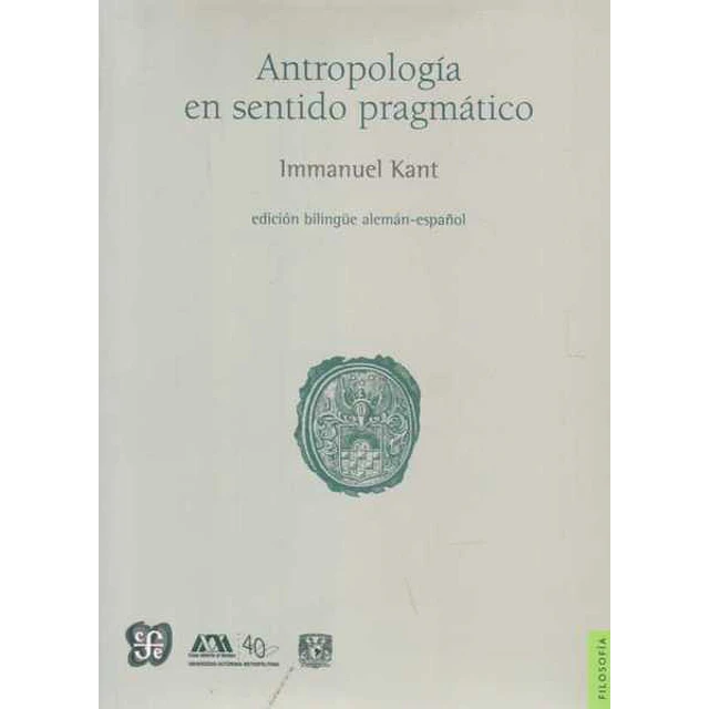 Antropologia en sentido pragmatico