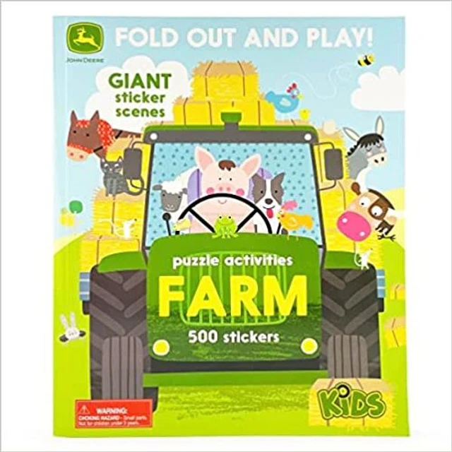 Farm. Puzzle activities. 500 stickers