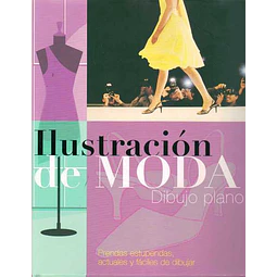 Ilustracion de moda dibujo plano