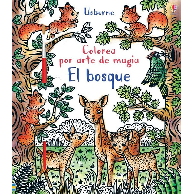 El bosque. Colorea por arte de magia