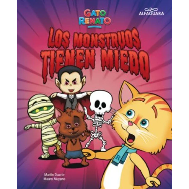 Gato renato. Los monstruos tienen miedo
