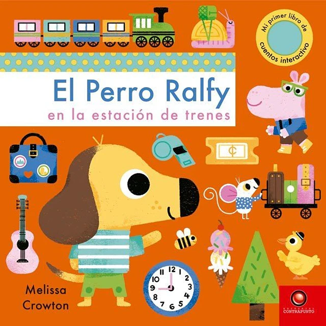 Perro ralfy en la estacion de trenes