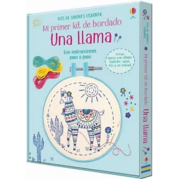 Una llama. Mi primer kit de bordado