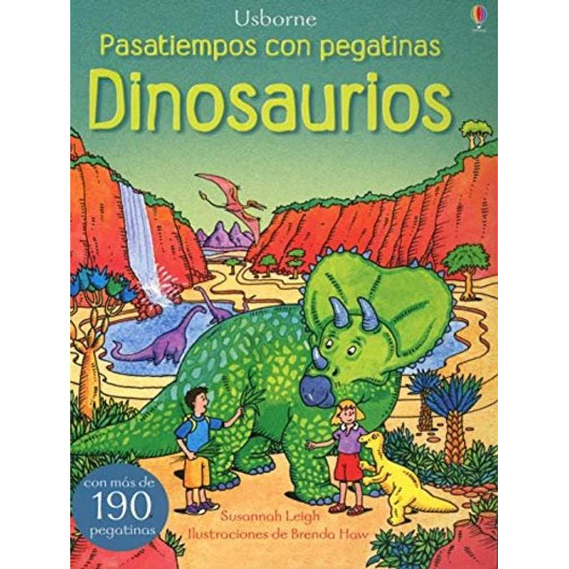Dinosaurios. Pasatiempos con pegatinas