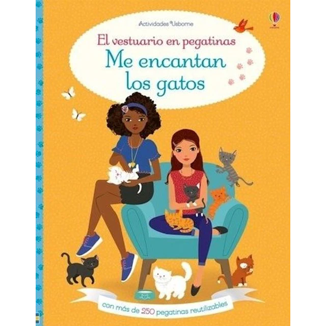 Me encantan los gatos. El vestuario en pegatinas