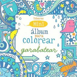 Mini album para colorear y garabatear. Azul