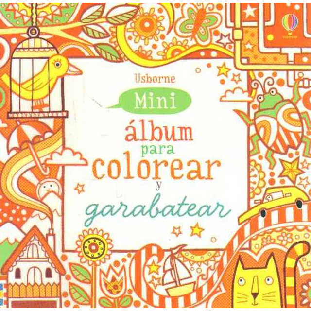 Mini album para colorear y garabatear. Rojo