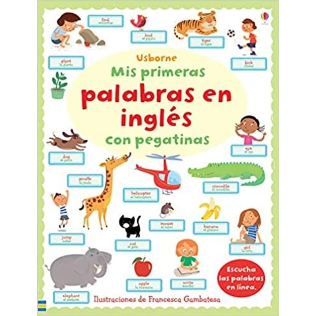 Mis primeras palabras en ingles con pegatinas