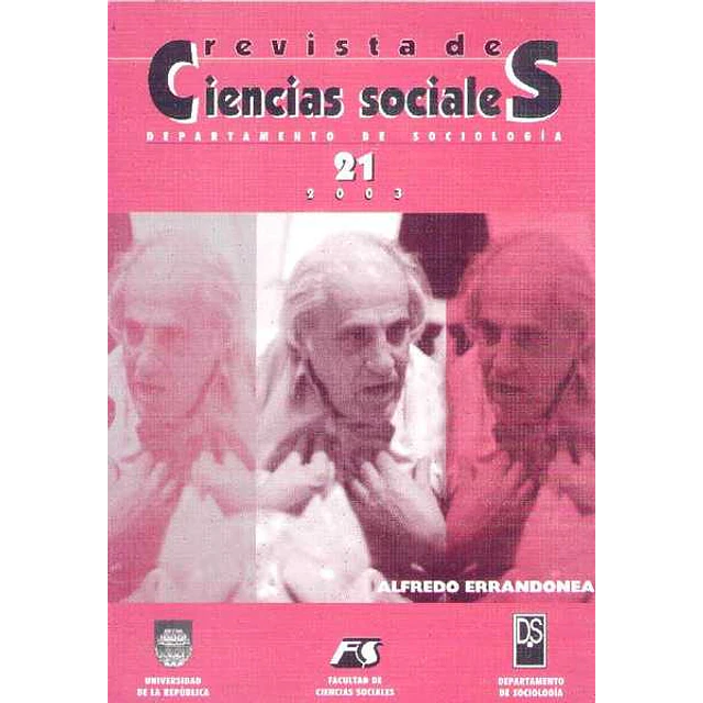 Revista de ciencias sociales n. 21. Alfredo errandonea