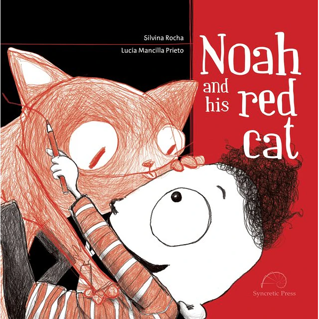 Noah and his red cat