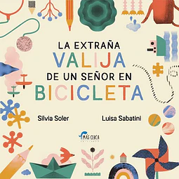 La extraña valija de un señor en bicicleta