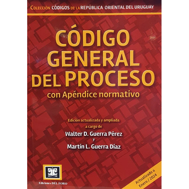 Codigo general del proceso. Actualizado a enero 2024