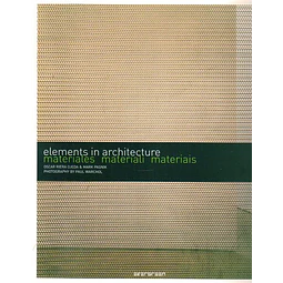Elements in architecture materiales materiali materiais