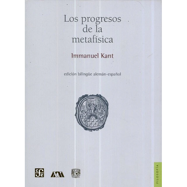 Los progresos de la metafisica