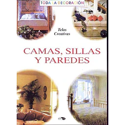 La camas sillas y paredes. Telas creativas. Toda